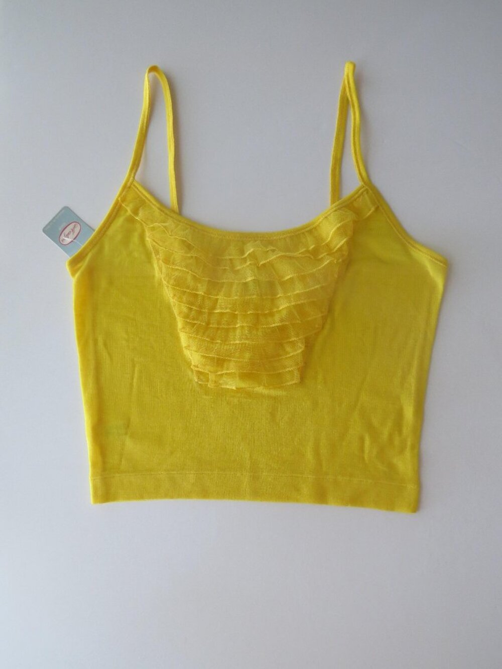 Vintage Italian La Perla Malizia Camisole, Ruffle Cami Top, NWT Designer, Made i